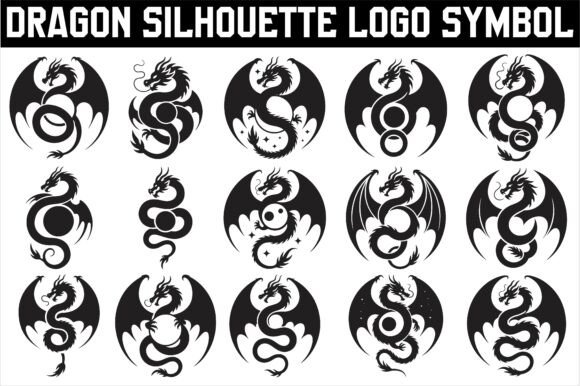 Dragon Silhouette Logo Symbol: A Designer's Review