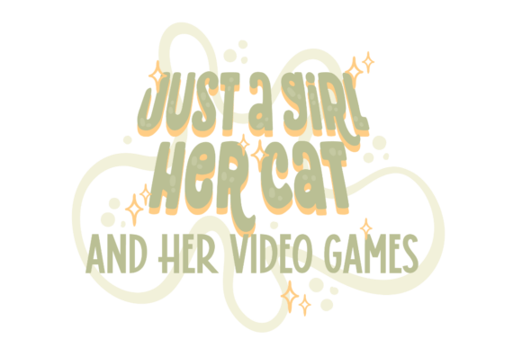Gamer Cat Girl: Graphics for Crafts & Makers