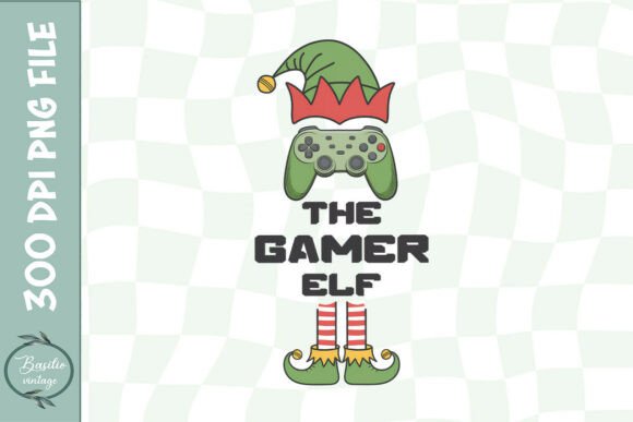 Gamer Elf Holiday Fun: Graphics for Crafts