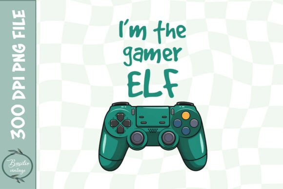 Gamer Elf Holiday Graphics for Crafts & Blogs