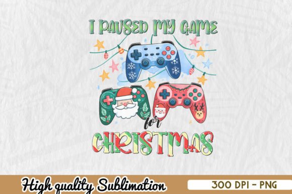 Gamer's Xmas Pause: Festive Graphics for Crafts
