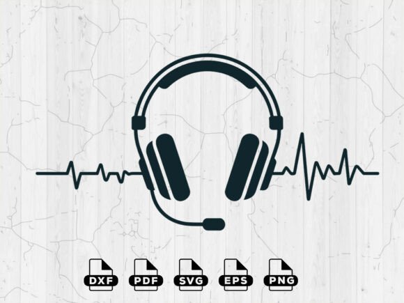 Headphone SVG Vector: Graphics for Crafts & Blogs