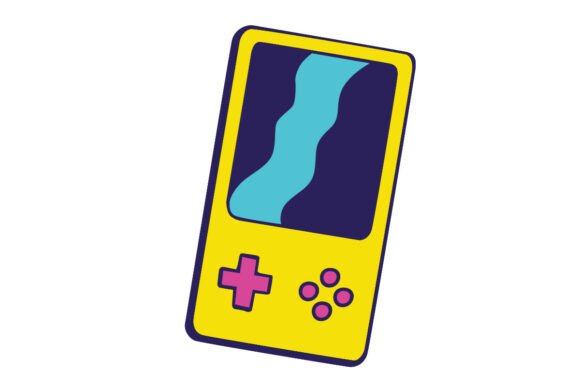 Retro Console Doodle: Graphics for Crafts & Brands