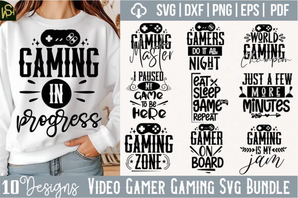 Review: Video Gamer Gaming Svg Bundle for Embroidery