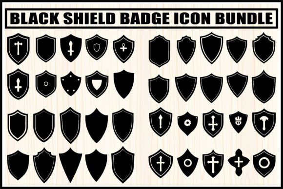 Reviewing the Black Shield Silhouette Vector Bundle