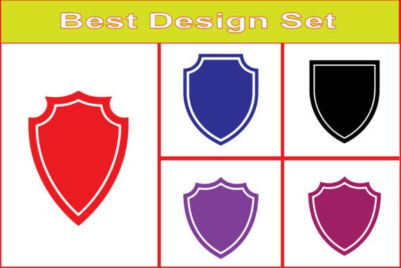 Shield Badge Emblem Graphics for Crafts