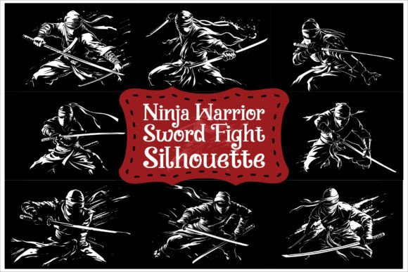 Stealth Warrior Graphics for Crafts and Branding