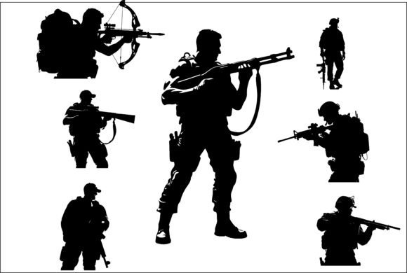 Tactical Soldier Sci-Fi Warrior 5: Graphics for Crafts