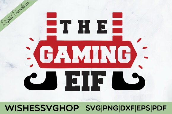 The Gaming Eif SVG PNG for Crafts and Graphics