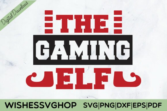 The Gaming Elf SVG PNG: Graphics for Crafts