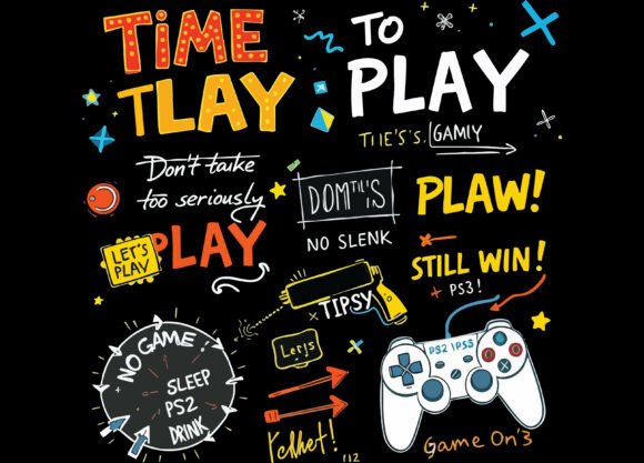 Time to Play Video Game SVG, PNG for Crafts and Graphics