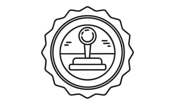 Vintage Gaming Icon Vector: Graphics for Crafts